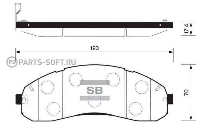 SANGSIN BRAKE SP1148 Колодки тормозные дисковые перед