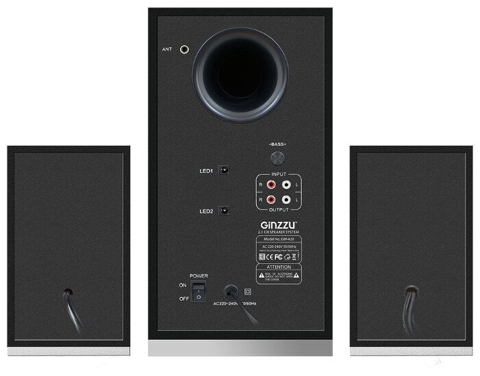 Компьютерная акустика GiNZZU GM-420 черный