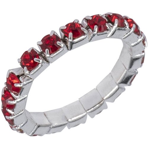 Кольцо OTOKODESIGN, безразмерное, красный, серебряный кольцо mikimarket бижутерный сплав пластик красный
