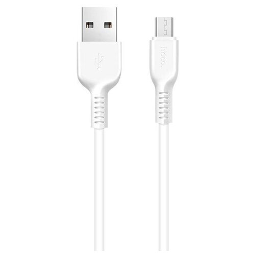 Кабель USB HOCO X20 Flash, USB - Micro USB, 2А, 2м, белый кабель usb hoco x20 flash usb type с 2а длина 2 метра черный