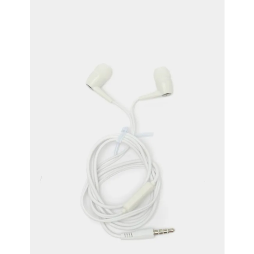 Вакуумные наушники Jack 3.5 Lider проводные с микрофоном, белый цвет / Гарнитура для Айфон и Андроид / джек 3,5