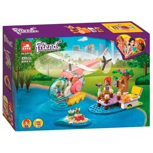 конструктор lego friends 41442 спасательный автомобиль ветеринарной клиники 100 дет Конструктор Френдс Friends Спасательный вертолет ветеринарной клиники 255 детали