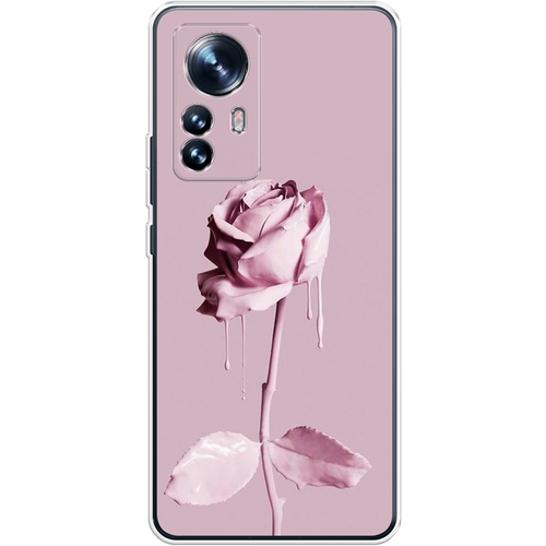 Силиконовый чехол на Xiaomi 12 / Сяоми 12 Роза в краске