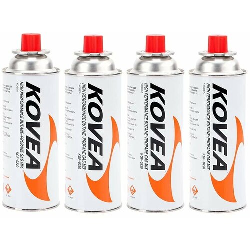 фото Цанговый газовый баллон 220 гр/ 4шт / 1 упаковка / kovea kgf-0220 nozzle type gas