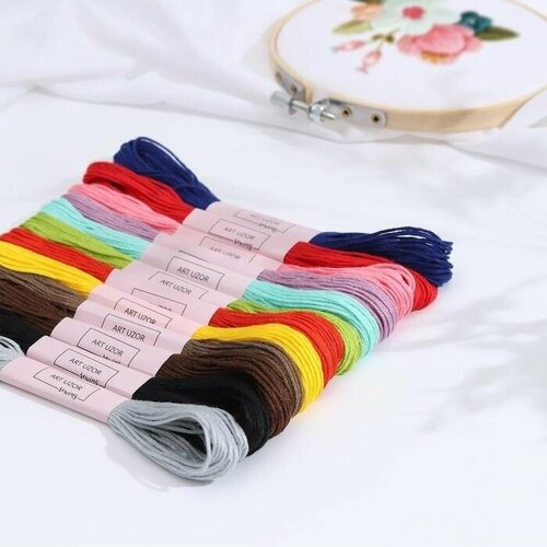 Набор ниток мулине 3 8 1 м 12 шт 850₽