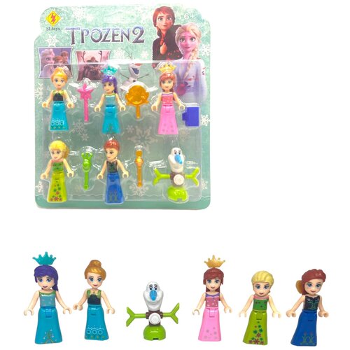 игровой набор фигурок disney принцесс mega от коллекции аниматоров Минифигурки принцессы конструктор