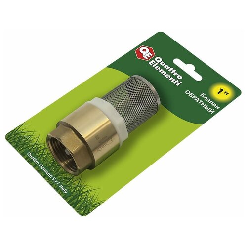 Клапан Quattro Elementi обратный с несъемной сеткой внутр резьба 1 латунь 771-800 599₽