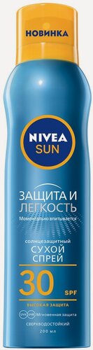 Изображение товара Нивея SUN Спрей с/з Защита и Прохлада SPF-30 200мл (80476)