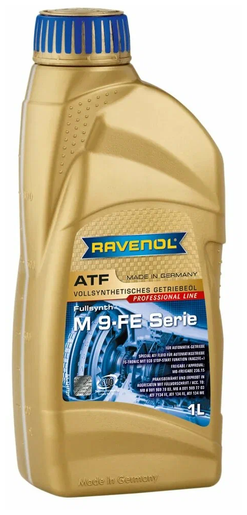 Трансмиссионное масло Ravenol ATF M 9-FE Serie, синтетическое, 1 л