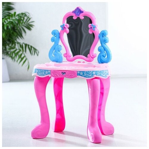 Игровой набор Столик с зеркалом, Холодное сердце, свет, звук, 4 предметов, высота 60 см 1 шт