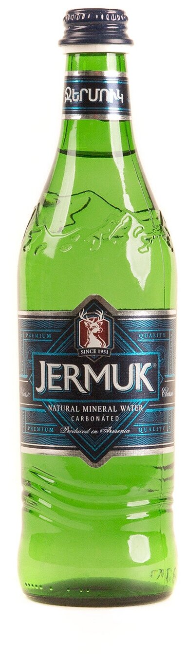 Минеральная природная вода Jermuk / Джермук газированная, стекло (0,5л*12шт)