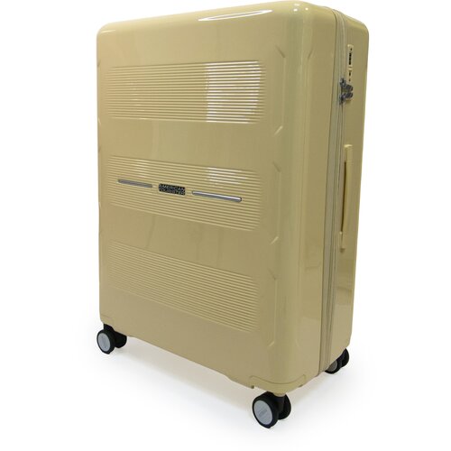 Чемодан American Tourister, 112 л, размер XL, желтый