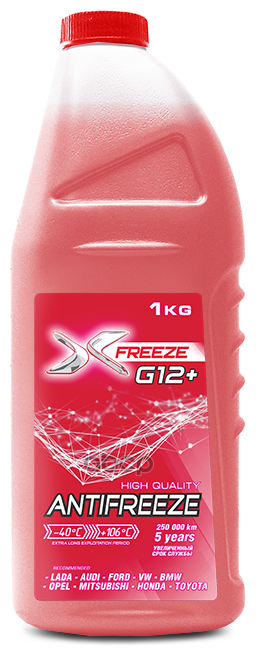 Антифриз X-Freeze G12+ 1 Кг X-FREEZE арт. 430140008