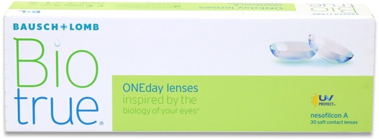 Контактные линзы Bausch & Lomb Biotrue ONEday, 30 шт., R 8,6, D -9,5