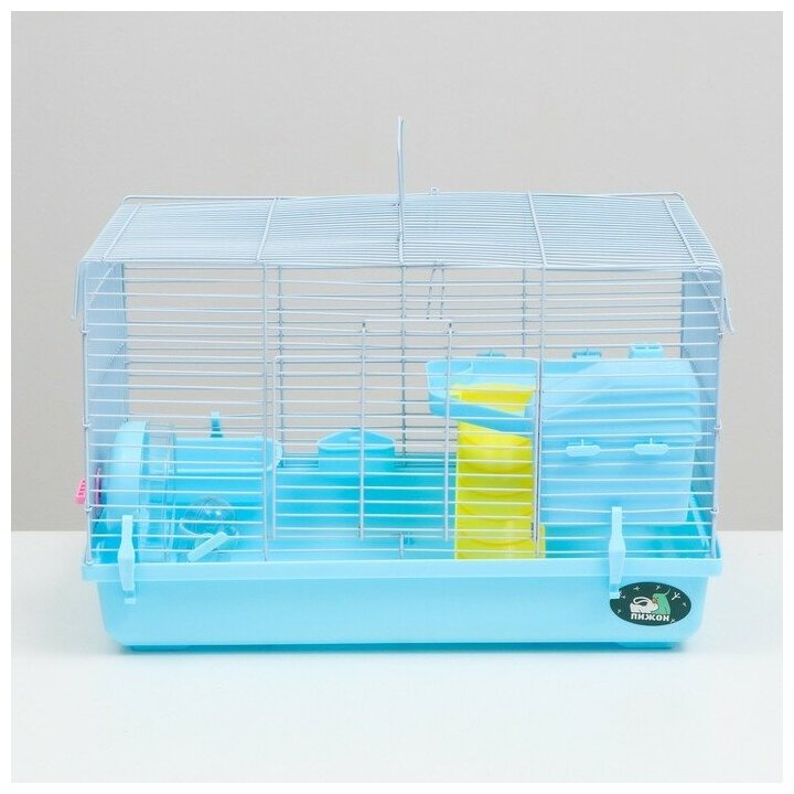 Клетка для грызунов"Пижон", с наполнением 47 х 30 х 27 см, голубая Пижон 7861077 . - фотография № 2