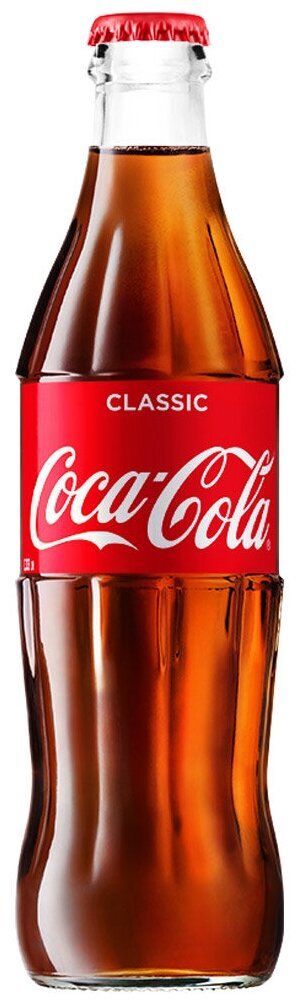 Напиток газированный COCA-COLA (Кока-кола), 0,33 л, стеклянная бутылка, 1548004 - фотография № 2