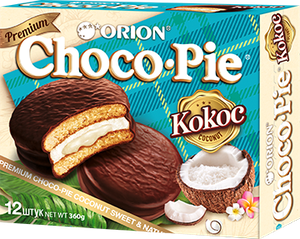 Мучное кондитерское изделие в глазури "Choco Pie Coconut" ("Чоко пай Кокос") 360 г