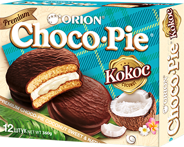 Печенье Choco Pie бисквитное с кокосом 360 г