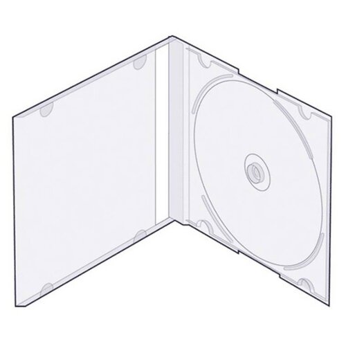 Бокс для CD/DVD дисков Slim Box, 5 шт, VS, прозрачный, CDB-sl-T5 бокс для cd dvd дисков slim box 5 шт vs прозрачный cdb sl t5