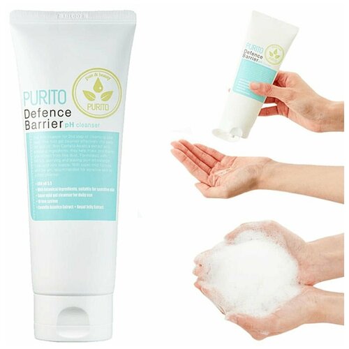 PURITO Defence Barrier pH Cleanser Слабокислотный гель для деликатного очищения кожи 150 мл