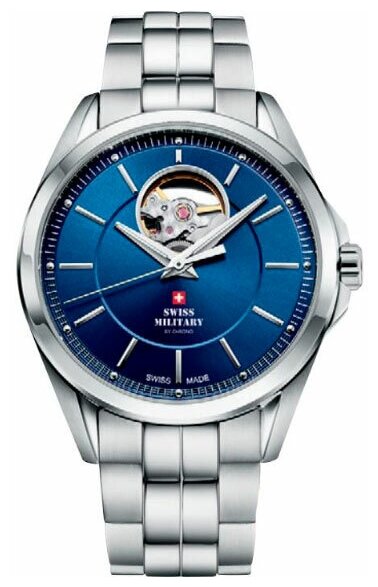 Наручные часы SWISS MILITARY BY CHRONO, серебряный, синий