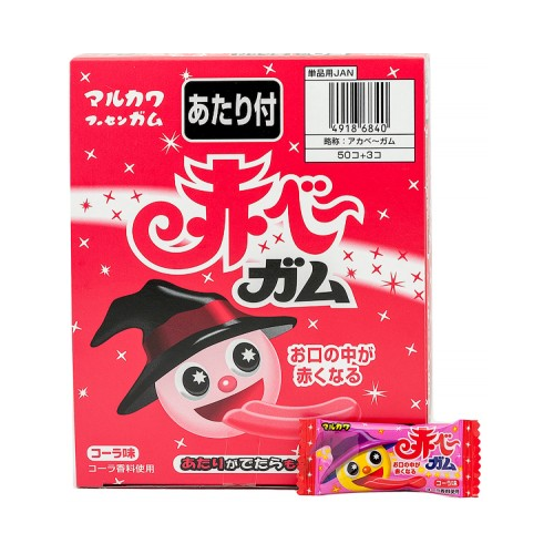 фото Marukawa red gum cola akabee жевательная резинка, кола, красная, 4,3 гр