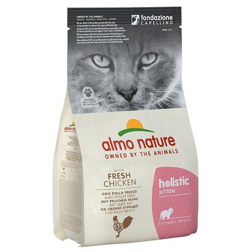 Сухой корм для котят, беременных и кормящих кошек Almo Nature Holistic, с курицей 400 г