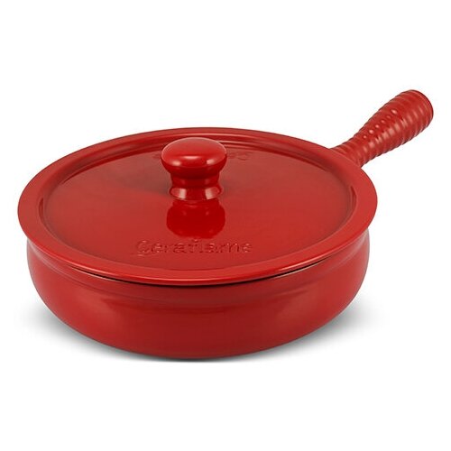 Сковорода с керамической крышкой Ceraflame Premiere+ 24 см, 2 л, красный