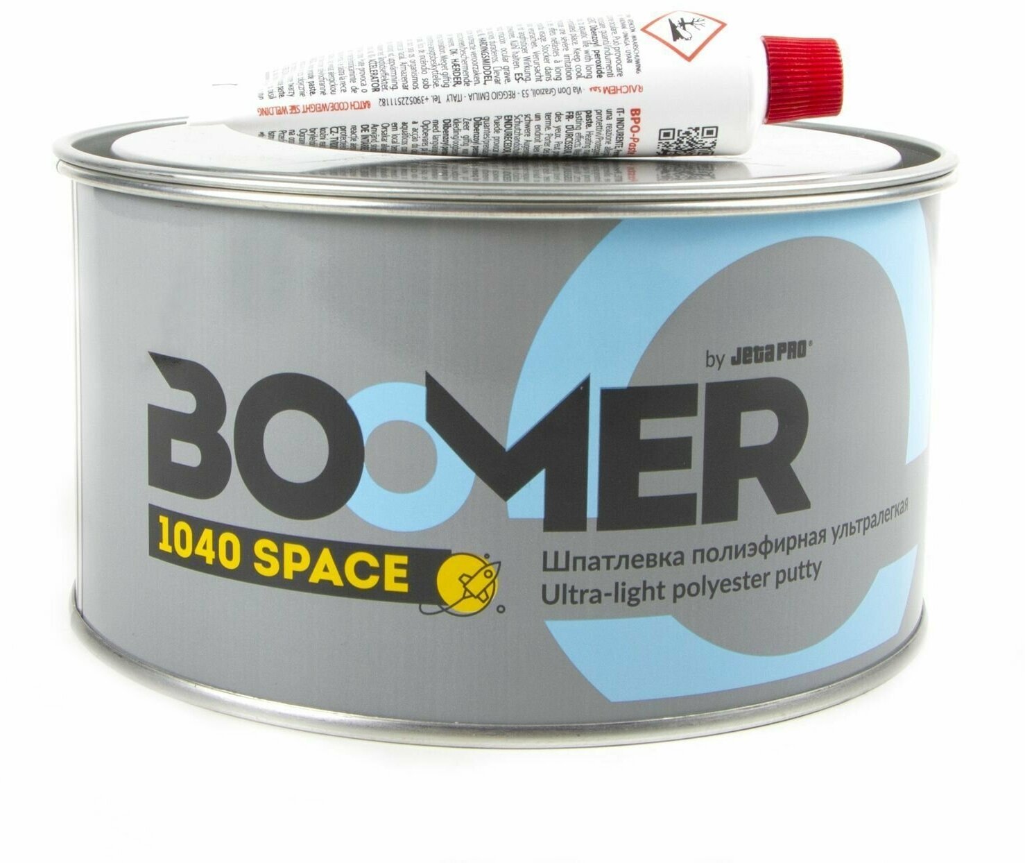 Ультралегкая полиэфирная шпатлёвка BOOMER 1040 SPACE с отвердителем - 0,5 + 0,015 л.