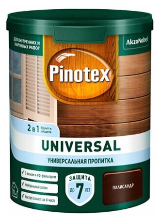 Универсальная пропитка 2 в 1 PINOTEX Universal Палисандр 09 л