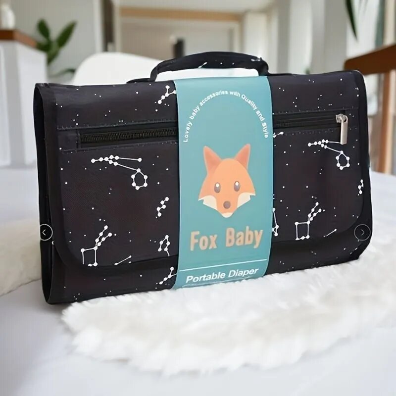 Рюкзак для мамы Fox Baby, складная водонепроницаемая сумка-органайзер для смены подгузников, материал Оксфорд