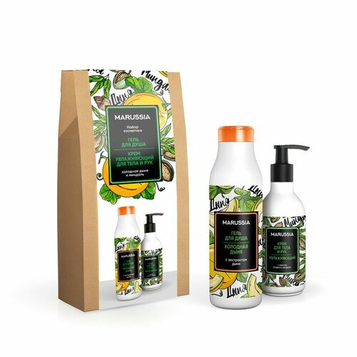 Подарочный набор MARUSSIA Холодная дыня гель для душа 400 мл крем для рук 150 мл 716₽
