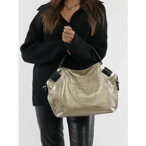 Сумка хобо , золотой