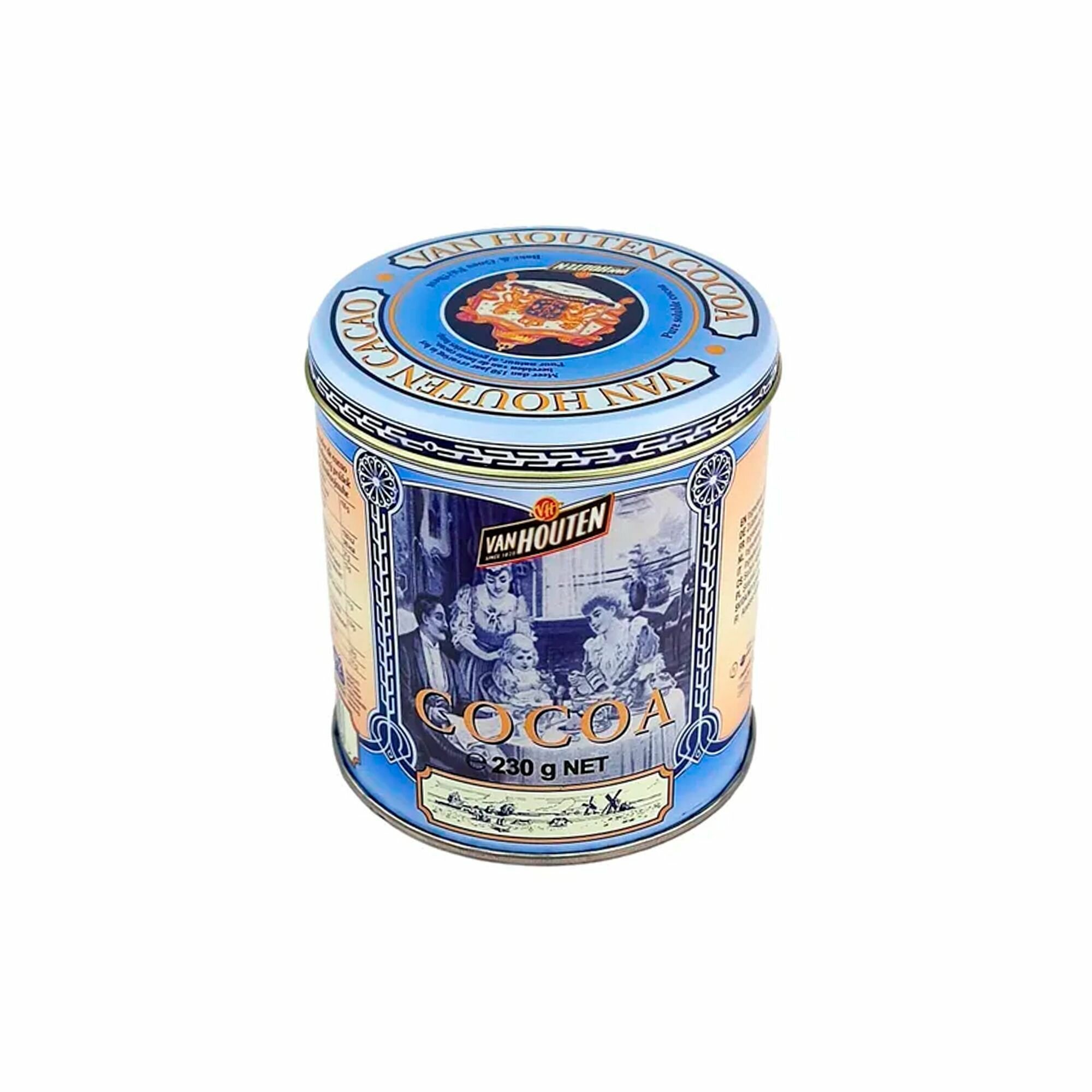 Какао порошок Van Houten VH Cacao tin small в жестяной банке (0,23 кг) - фотография № 2