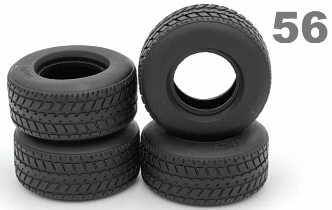 фото Комплект шин 56 x 26 для конструктора LEGO, Black, 4шт.