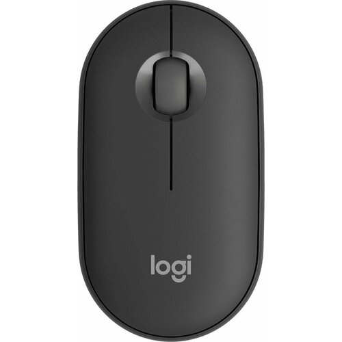Мышь Logitech Pebble M350S графитовый оптическая 1000dpi silent беспроводная BTRadio USB 2but 3424₽