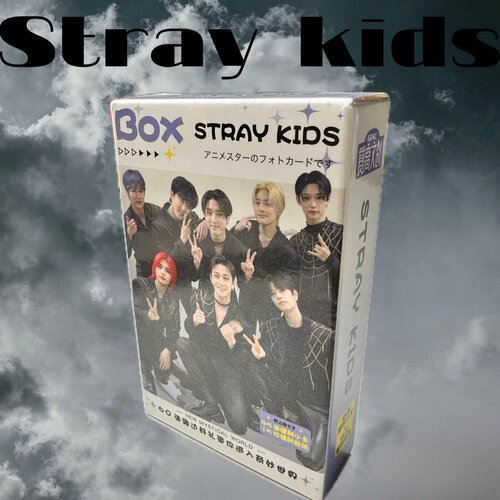Голо карточки Stray kids Стрей кидс, 60 штук карточки к pop со стикерами