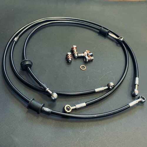 Kawasaki KLE650 Versys YEAR 2007-2009 Комплект из 3 армированных тормозных шлангов 18647₽