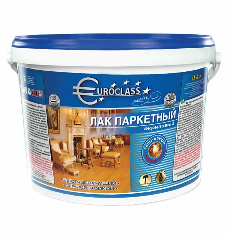 Лак паркетный акриловый полуматовый Euroclass 23 л