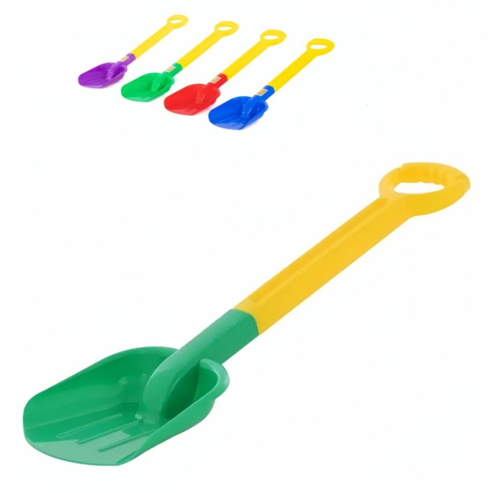 Лопата детская снеговая большая для уборки снега и песка 54 х 145 см 4 цвета