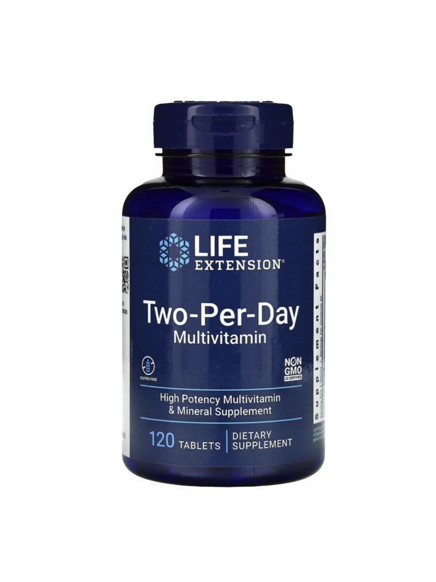 Поливитамины Life Extension Two-Per-Day Multivitamin, 120 штук