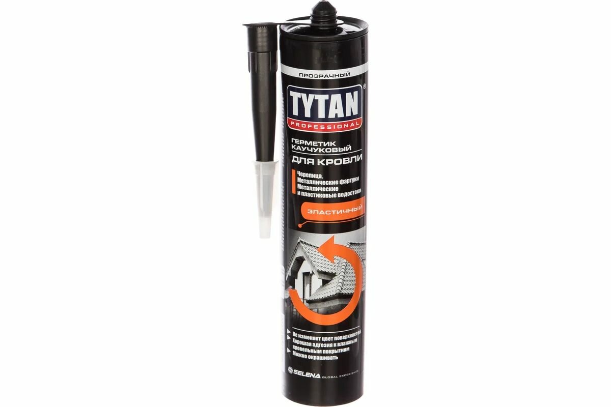 Каучуковый герметик для кровли Tytan PROFESSIONAL бесцветный 310мл 91455 43025