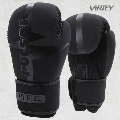 Боксерские перчатки Virtey BG12 Pulsar тренировочные12 унций черные 2350₽