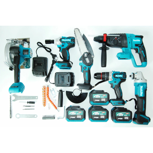 Набор аккумуляторного инструмента 6 в 1 с усиленными АКБ