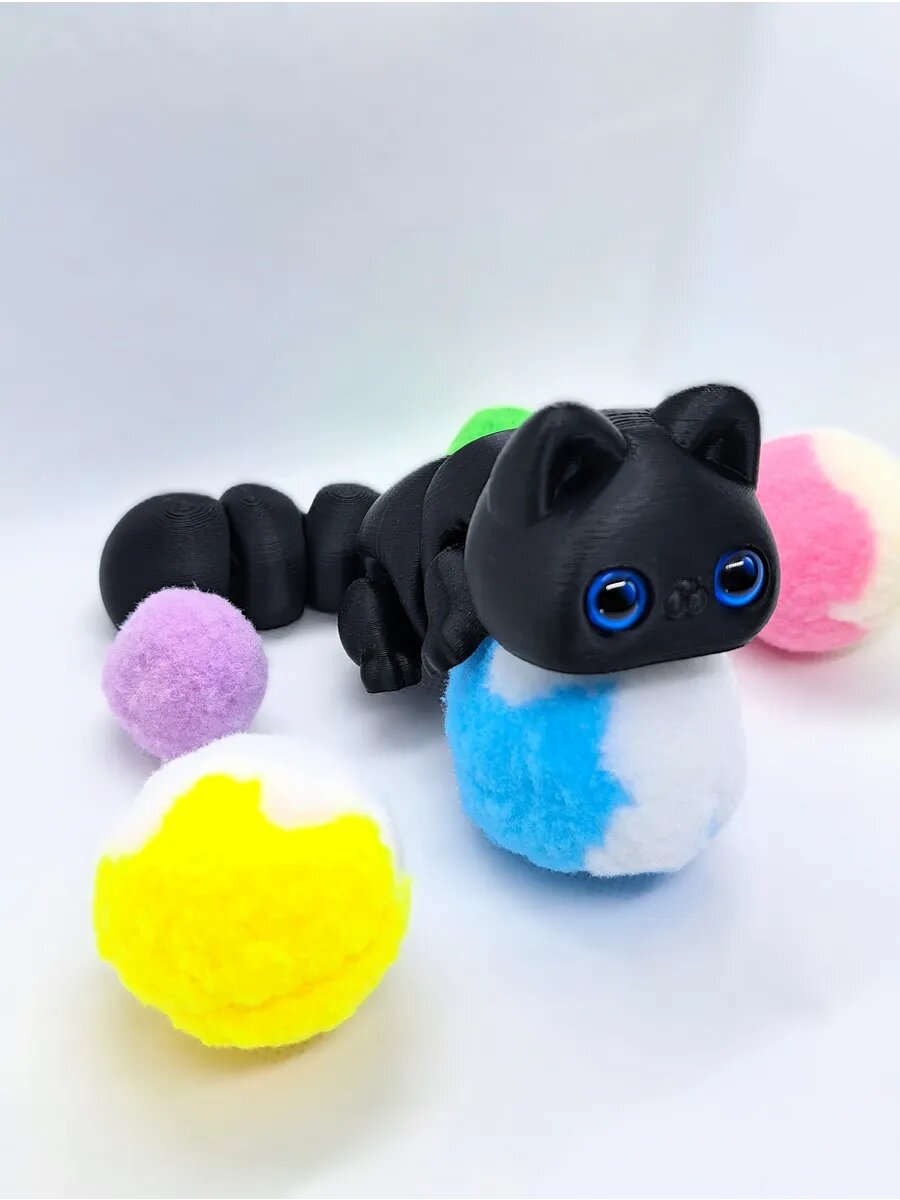 Котенок подвижный 3D антистресс