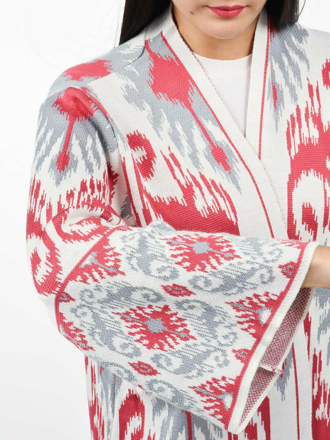 Кардиган Didov TRIKO 0024, размер oversize, white — фото 1