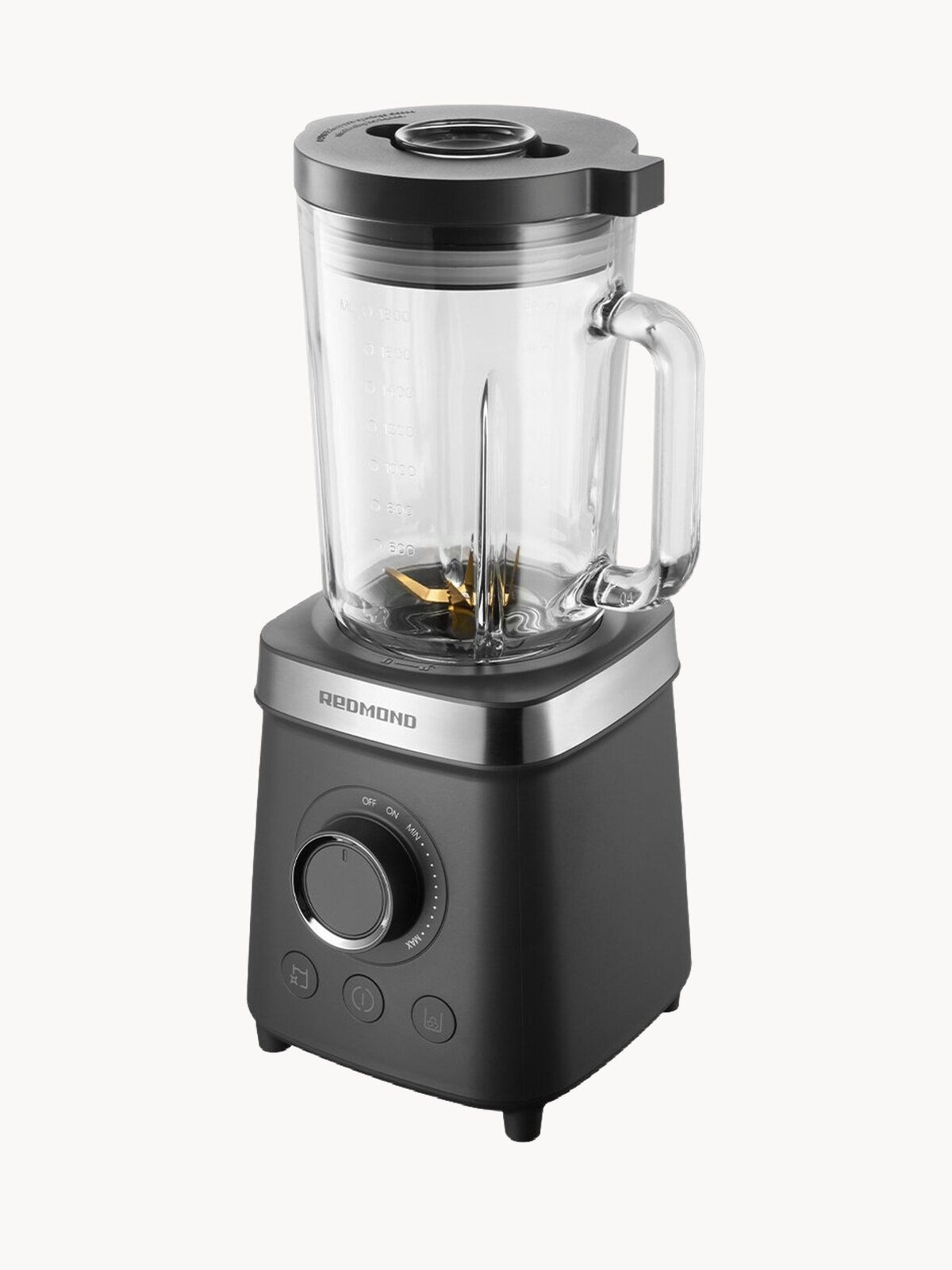 Блендер стационарный редмонд BS410, 3 режима, самоочистка, плавная регулировка, стеклянный кувшин 1,8 л, мотор 2100 Вт