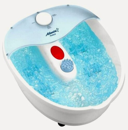 Изображение товара Массажная ванночка Atlanta ATH-6411 [белый, голубой, акупунктурный, вибромассаж, механический, пузыр
