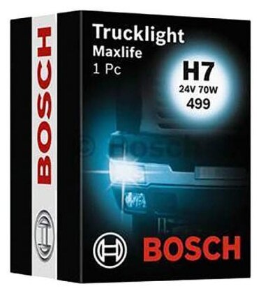 Лампа 24v 70w H7 Bosch арт. 1987302772