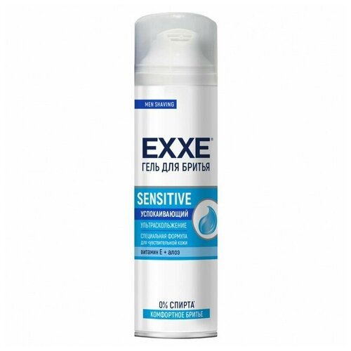 Exxe Гель для бритья Exxe Sensitive, для чувствительной кожи, 200 мл